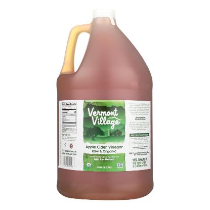 Vermont Village Organic Apple Cider Vinegar - Case of 4 - 128 oz.