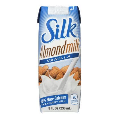 Silk Pure Almond Milk - Vanilla - Case of 12 - 8 Fl oz.