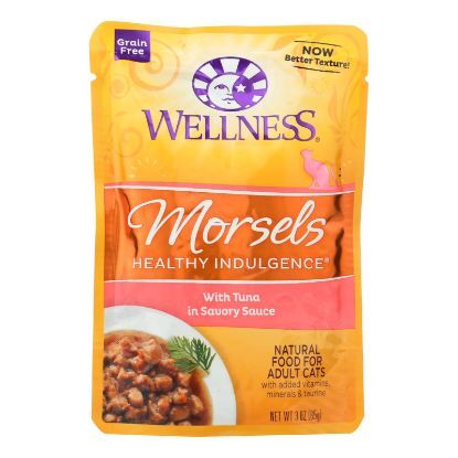 Wellness Pet Products Healthy Indulgence Morsels - Tuna In Savory Sauce - Case of 24 - 3 oz.