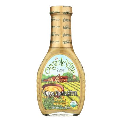 Organic Ville Organic Vinaigrette - Vinaigrette - Case of 6 - 8 Fl oz.