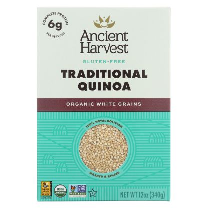 Organic Quinoa; Traditional White Grains (12x12 OZ)