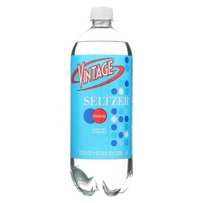 Vintage Seltzer Water - Original - Case of 12 - 33.8 Fl oz.