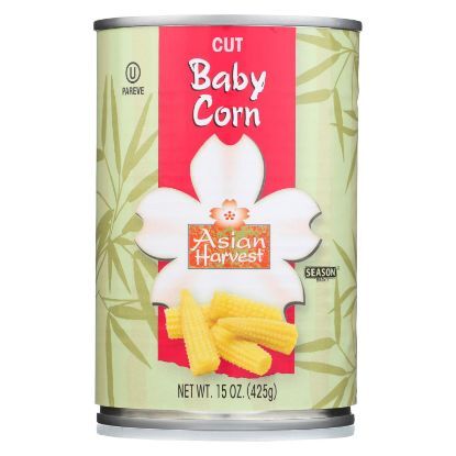 Asian Harvest Baby Corn - Stir Fry Cut - Case of 12 - 15 oz.