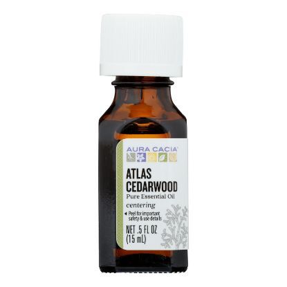 Aura Cacia - Essential Oil - Atlas Cedar wood - 0.5 FL oz.