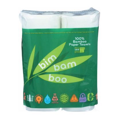 Bim Bam Boo Paper Towels - Case of 8 - 4 roll