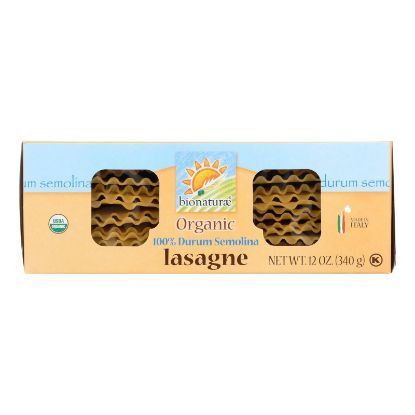 Bionaturae Durum Semolina - Lasagna - Case of 12 - 12 oz.