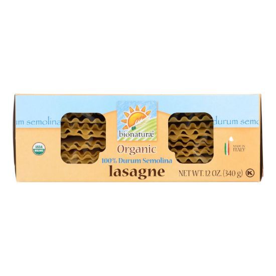 Bionaturae Durum Semolina - Lasagna - Case of 12 - 12 oz.