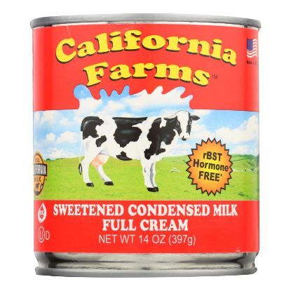 California Farms Sweetened Condensed Milk - Case of 24 - 14 Fl oz.