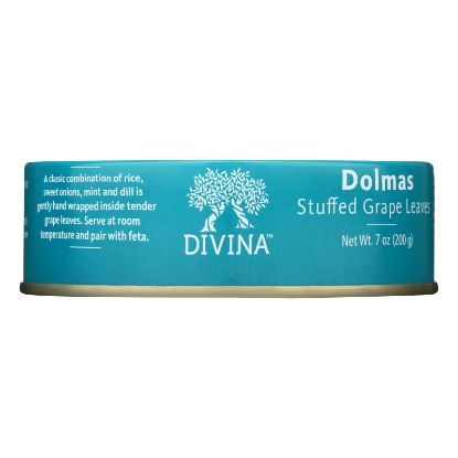 Divina - Dolmas Stuffed Grape Leaves - Case of 12 - 7 oz.