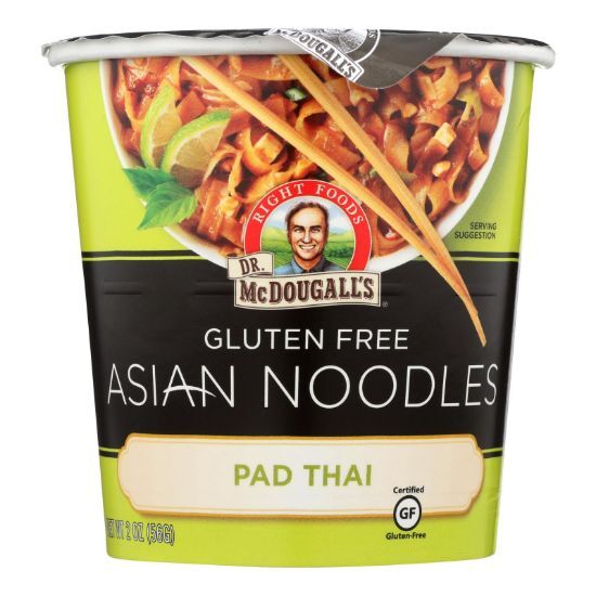 Dr. McDougall's Pad Thai Asian Noodles - Case of 6 - 2 oz.