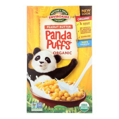 Envirokidz - Organic Panda Puffs - Peanut Butter - Case of 12 - 10.6 oz.