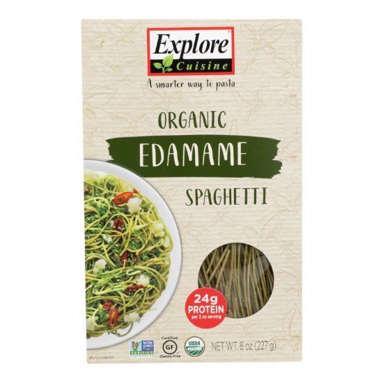 Explore Cuisine Organic Edamame Spaghetti - Edamame Spaghetti - Case of 6 - 8 oz.