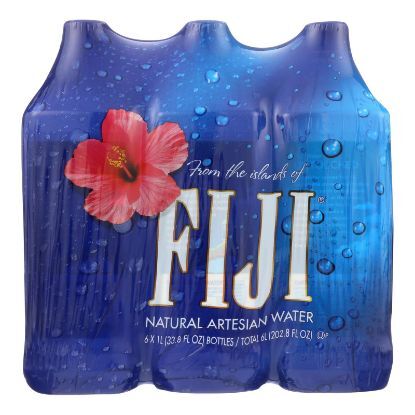 Fiji Natural Artesian Water Artesian Water -1 Liter - Case of 2 - 6/33.8fl oz