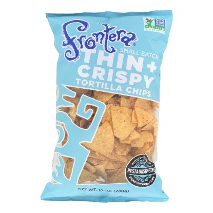 Frontera Foods Thin and Crispy Tortilla Chips - Tortilla Chips - Case of 12 - 10 oz.
