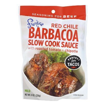 Frontera Foods Red Chile Barbacoa Slow Cook Sauce - Red Chile - Case of 6 - 8 oz.