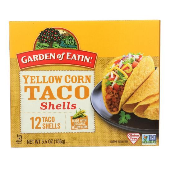 Garden of Eatin' Yellow Corn Taco Shells - Taco Shells - Case of 12 - 5.5 oz.