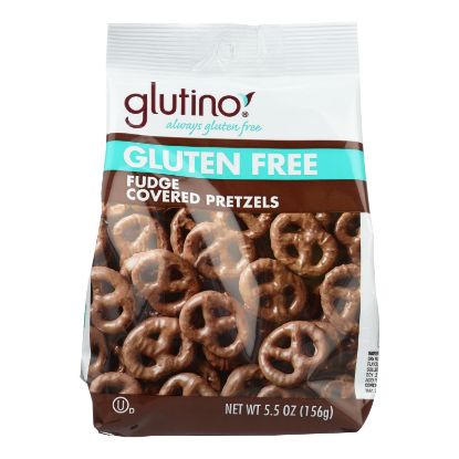 Glutino Pretzels - Chocolate Covered - Case of 12 - 5.5 oz.