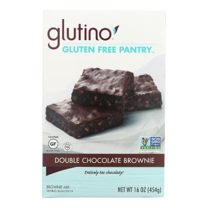 Glutino Brownie - Chocolate Truffle - Case of 6 - 16 oz.
