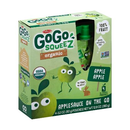 GoGo Squeeze Sauce - Apple - Case of 12 - 3.2 oz.