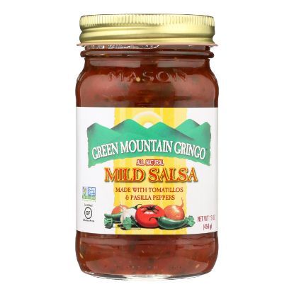 Green Mountain Gringo Mild Salsa - Case of 12 - 16 oz.
