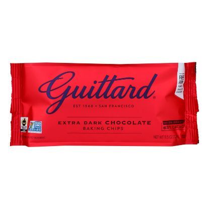 Guittard Chocolate Extra Dark - Chocolate Chip - Case of 12 - 11.5 oz.