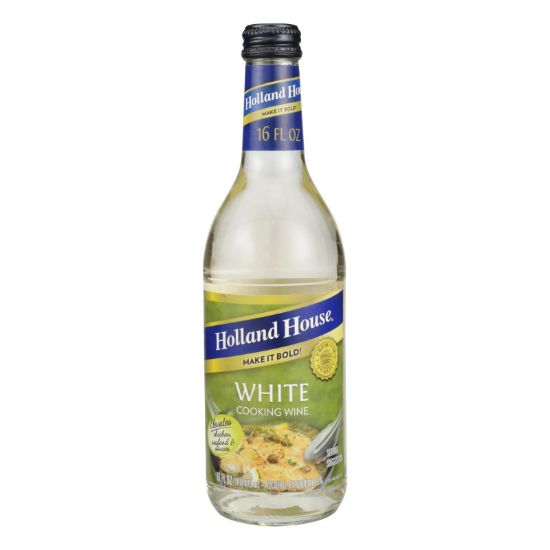 Holland House Holland House White Cooking Wine - White - Case of 12 - 16 Fl oz.