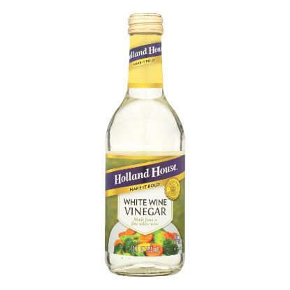 Holland House Holland House White Wine Vinegar - Vinegar - Case of 6 - 12 Fl oz.