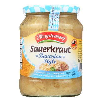Hengstenberg Sauerkraut - Bavarian Style - Case of 12 - 24.3 oz.