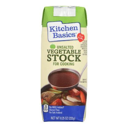 Kitchen Basics Vegetable Stock - Case of 12 - 8.25 Fl oz.