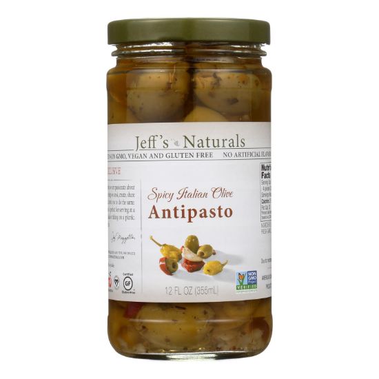 Jeff's Natural Jeff's Natural Antipasto - Antipasto - Case of 6 - 12 Fl oz.