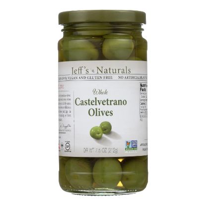Jeff's Natural Jeff's Natural Castelvetrano Olives - Castelvetrano - Case of 6 - 7.5 oz.