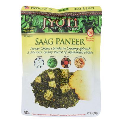Jyoti Cuisine India Saag Paneer - Case of 6 - 10 oz.