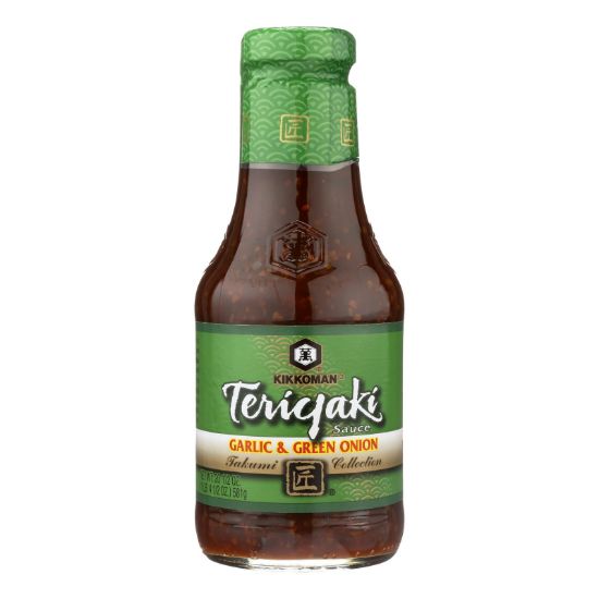 Kikkoman Teriyaki Sauce - Garlic and Green Onion - Case of 6 - 20.5 oz.