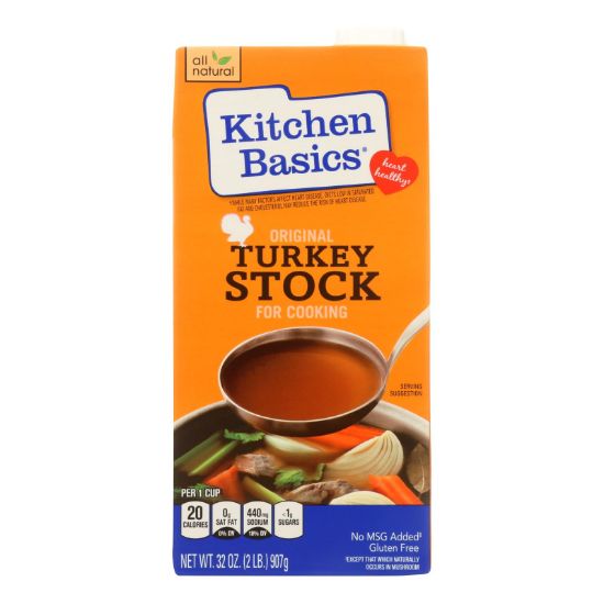 Kitchen Basics Turkey Stock - Case of 12 - 32 Fl oz.