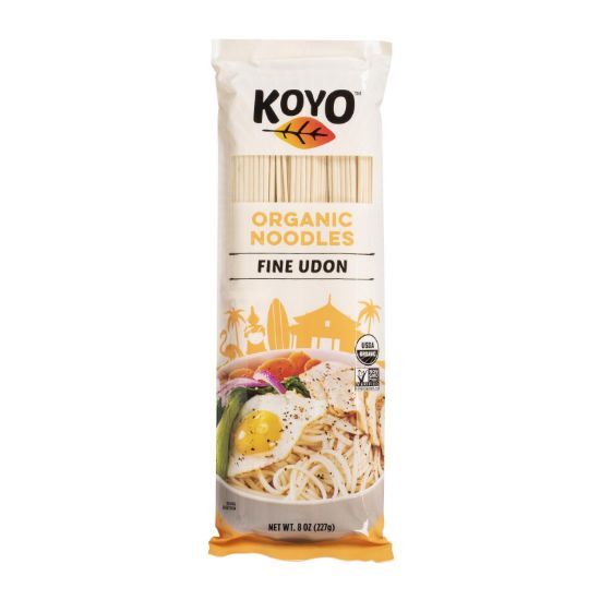 Koyo Organic Udon Noodle - Fine - Case of 12 - 8 oz.