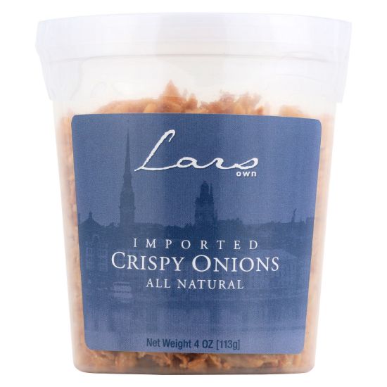 Lar's Own Crispy Onions - Case of 12 - 4 oz.