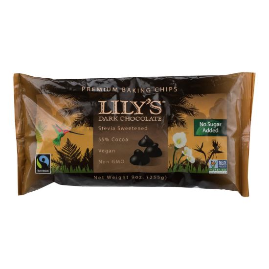 Lily's Sweets Dark Chocolate - Case of 12 - 9 oz.