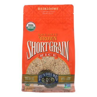Lundberg Family Farms Organic Short Grain Brown Rice - Case of 6 - 2 lb.