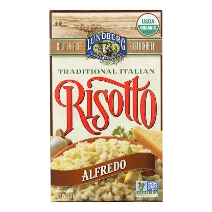 Lundberg Family Farms Risotto Alfredo - Parmesan Cheese - Case of 6 - 5.5 oz.