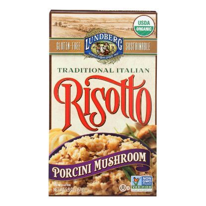 Lundberg Family Farms Risotto Porcini Mushroom - Case of 6 - 5.9 oz.