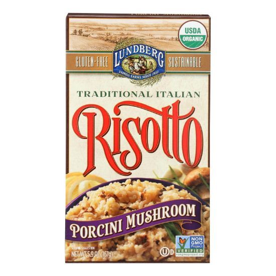 Lundberg Family Farms Risotto Porcini Mushroom - Case of 6 - 5.9 oz.