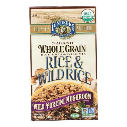 Lundberg Family Farms Whole Grain Rice and Wild Rice - Case of 6 - 6 oz.