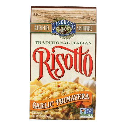 Lundberg Family Farms Risotto Garlic Primavera - Case of 6 - 5.5 oz.