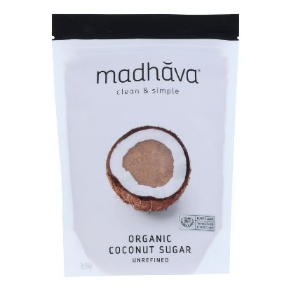 Madhava Honey Organic Coconut Sugar - Case of 6 - 16 oz.