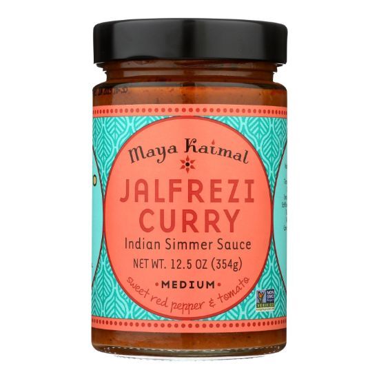 Maya Kaimal Indian Simmer Sauce - Jalfrezi Curry - Case of 6 - 12.5 oz.