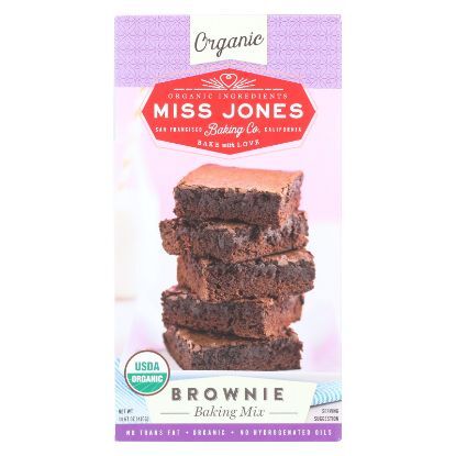 Miss Jones Baking Mix - Brownie - Case of 6 - 14.67 oz.