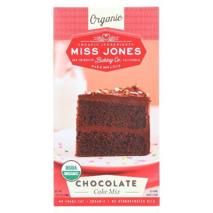 Miss Jones Baking Cake Mix - Chocolate - Case of 6 - 15.87 oz.