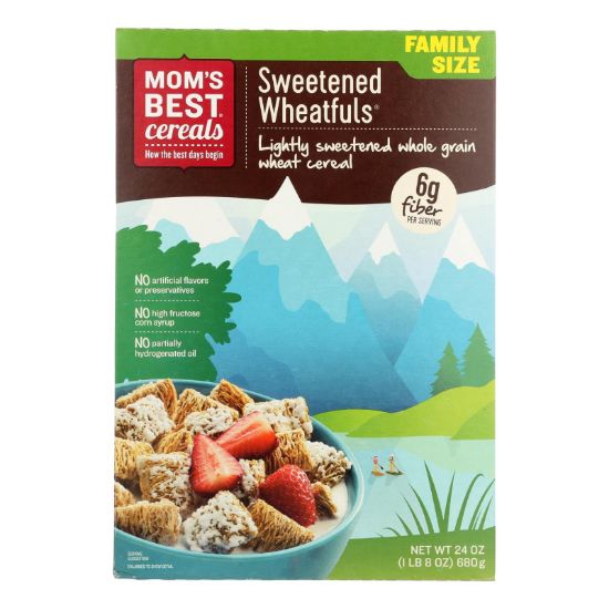 Mom's Best Naturals Wheat-Fuls - Sweetened - Case of 12 - 24 oz.