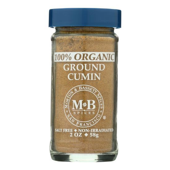 Morton and Bassett Organic Ground Cumin - Cumin - Case of 3 - 2 oz.