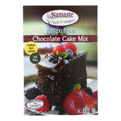 Namaste Foods Chocolate Cake - Mix - Case of 6 - 26 oz.